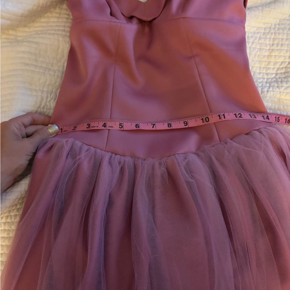 ✨Small-Laura Byrnes Black Label Bernadette Tulle strapless dusty rose Price FIRM - Picture 8 of 9